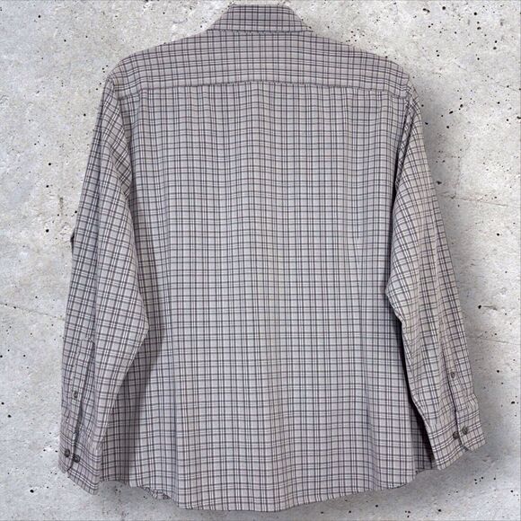 Mizzen + Main Performance Classic Button Shirt Mens XXL Gray Plaid - Picture 3 of 11